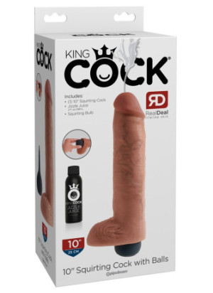 10" Squirting Cock with Balls